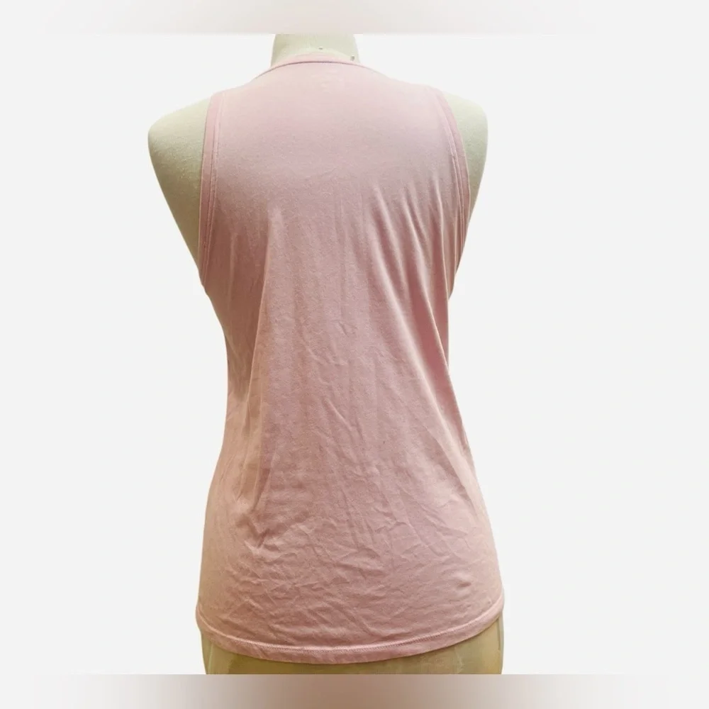 THE NIKE TEE - Nike dry fit Women's Light Pink Tank Top with Floral Swoosh